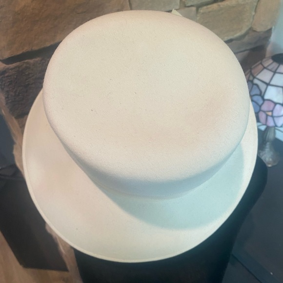 Vintage Women's Chapeau Dana Marten Wool Ivory Hat - Picture 5 of 7